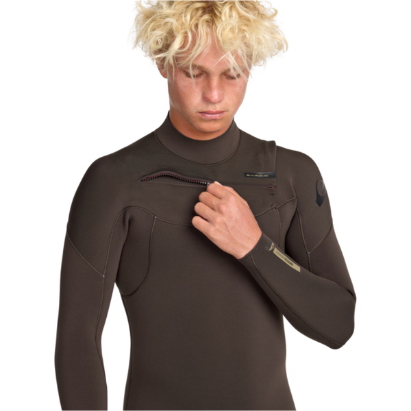 2026 Quiksilver Herre Everyday Sessions 3/2mm Chest Zip Våddragt 25AW213510 - Brown